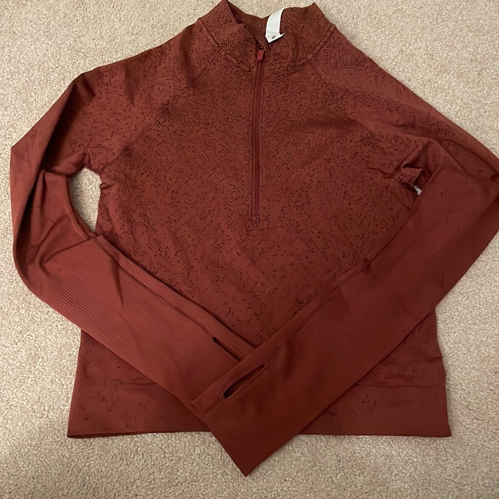 Lululemon rest less cropped 1/2 zip